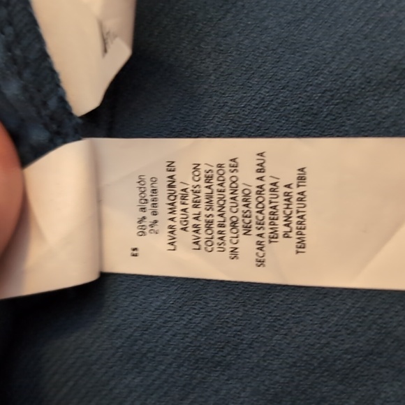 Joe Fresh| NWT Blue Corduroy Mini Skirt Front Slit With Side and Back Pockets - Picture 16 of 16